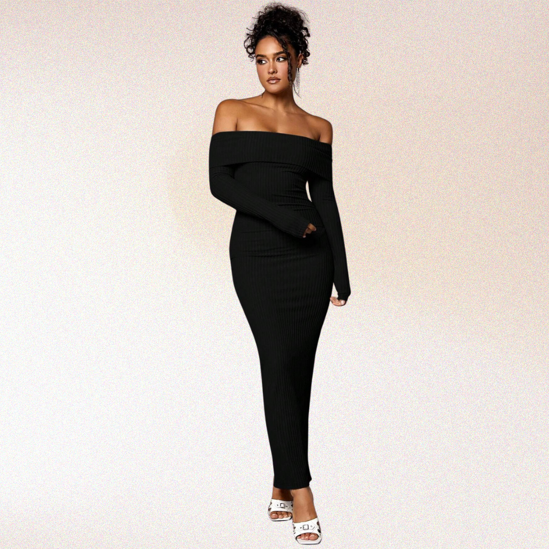 Hazel Off Shoulder Bodycon Dress