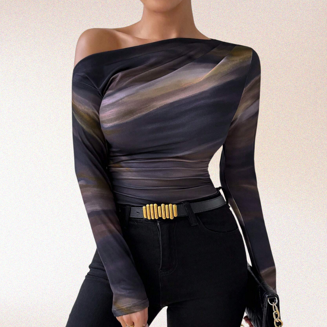 Emma Marble Asymmetric Top