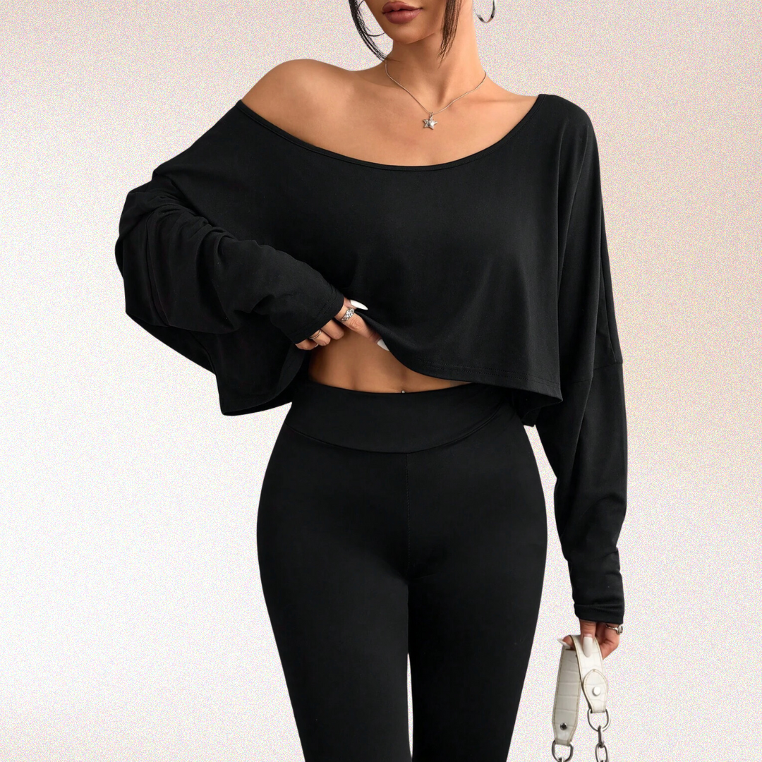 Mia Batwing Cropped Top